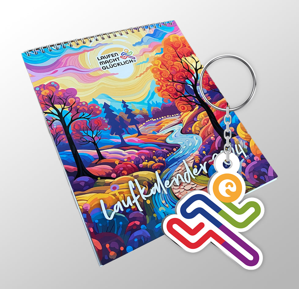 Laufkalender 2024 + Schlüsselanhänger