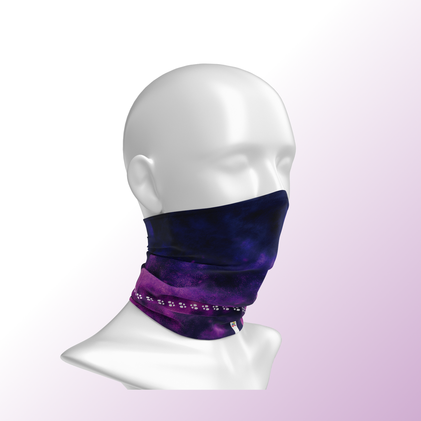 Multifunktionstuch "Purple Steps"