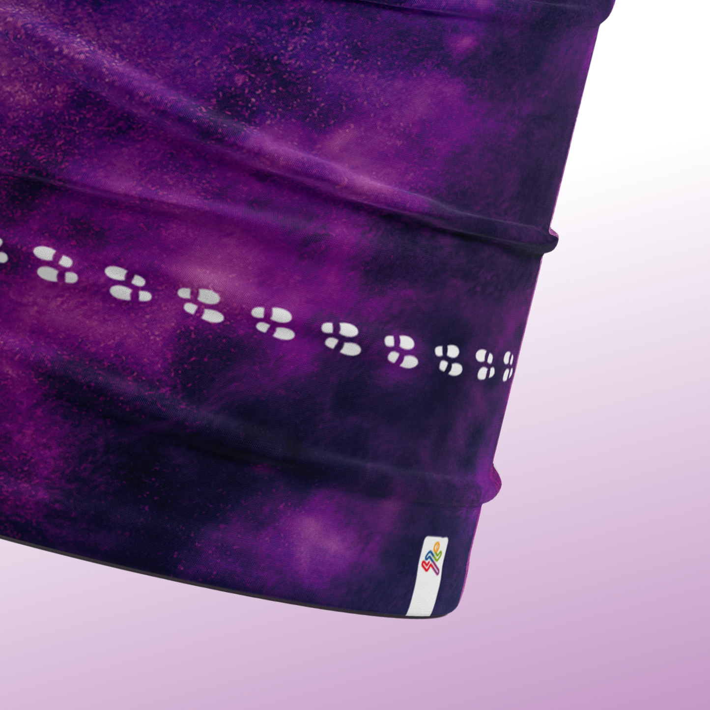Multifunktionstuch "Purple Steps"