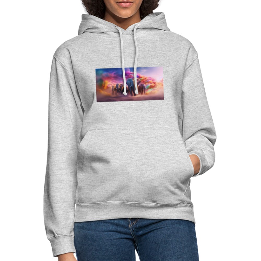 Unisex Hoodie - Hellgrau meliert
