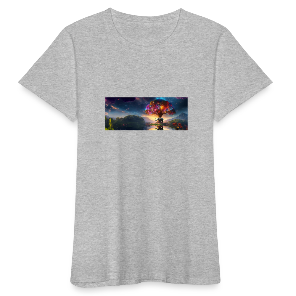 Frauen Bio-T-Shirt - Grau meliert