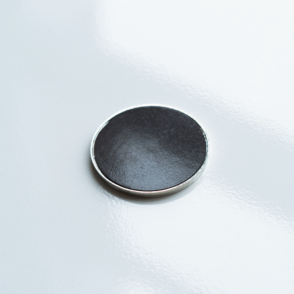 Runder Kühlschrankmagnet - weiß