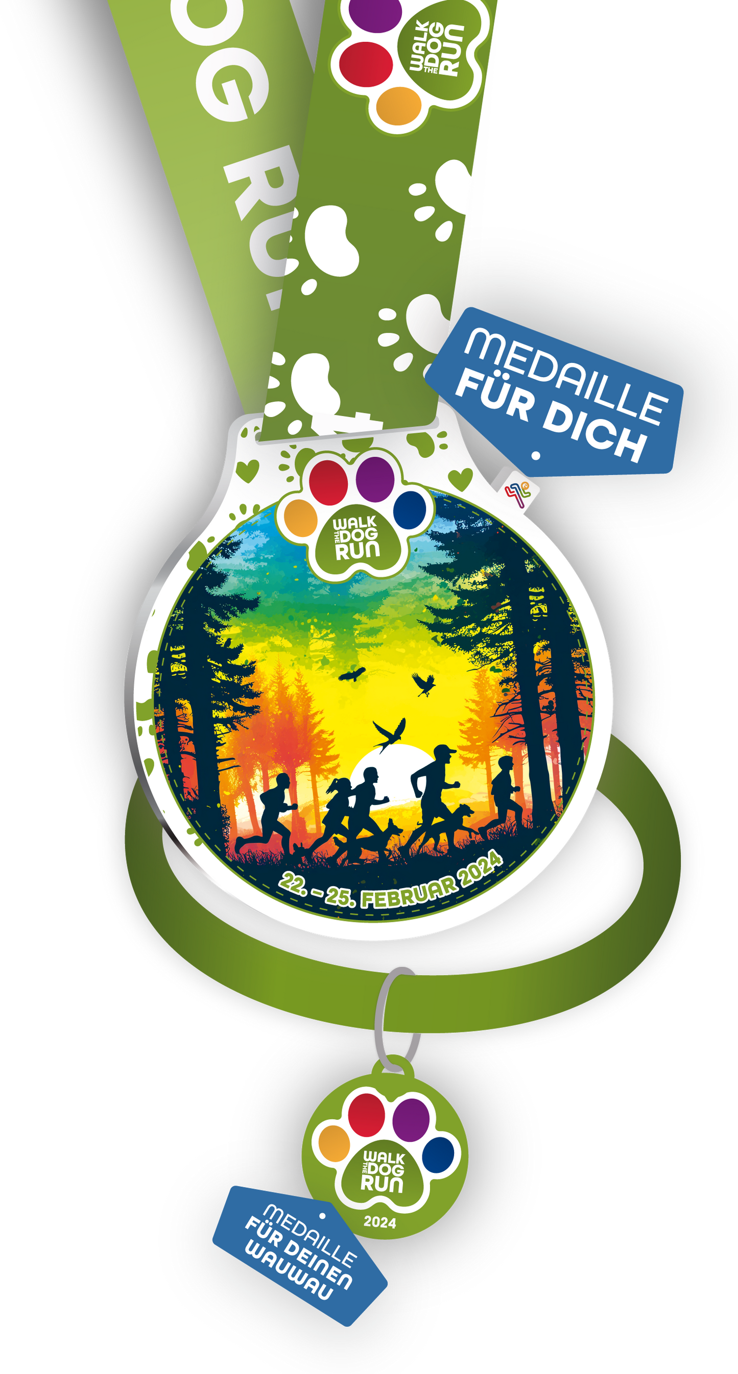 Walk The Dog Run Medaillen-Bundle (2024)