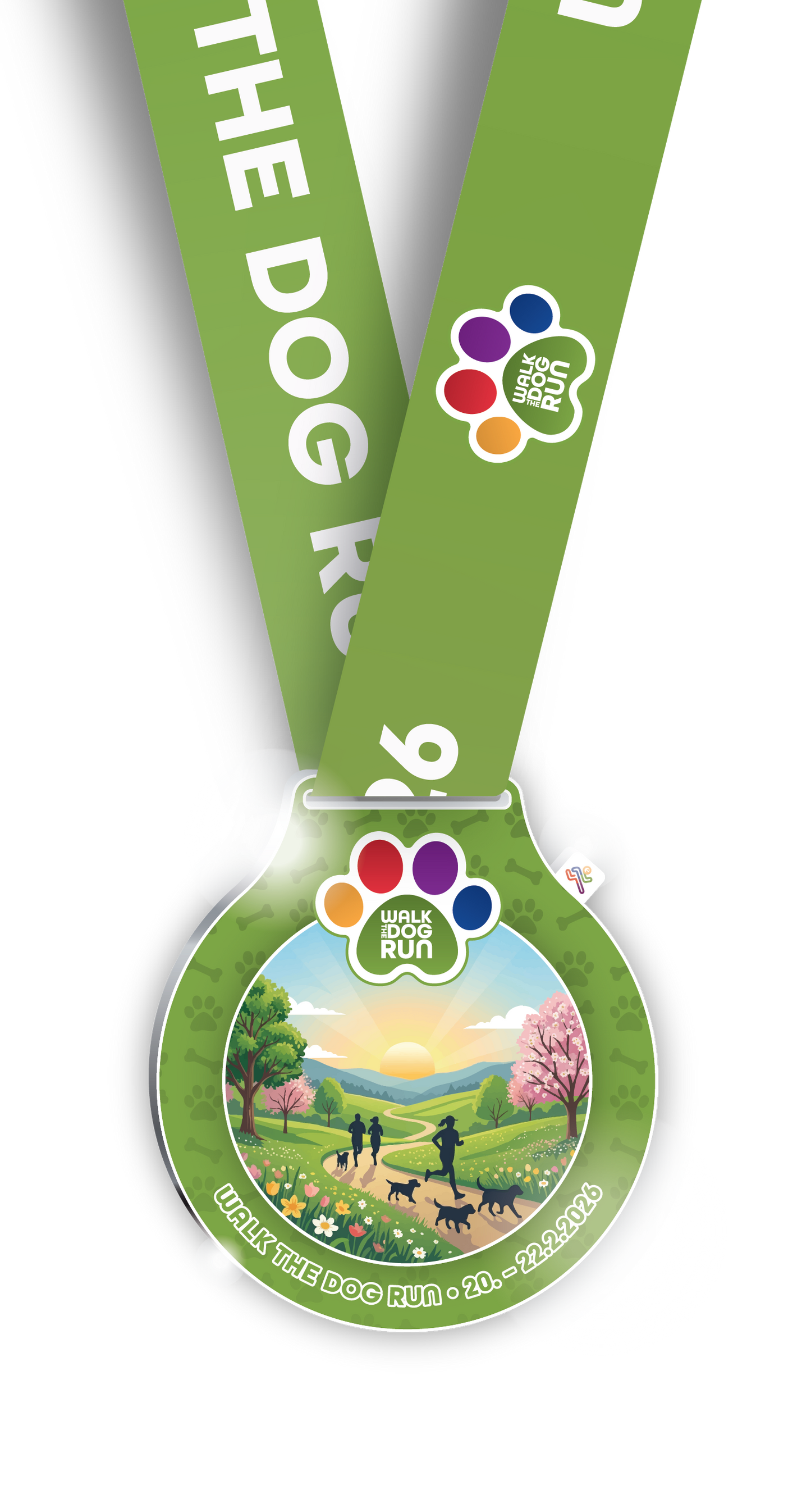 Medaille "Walk The Dog Run" (2026)