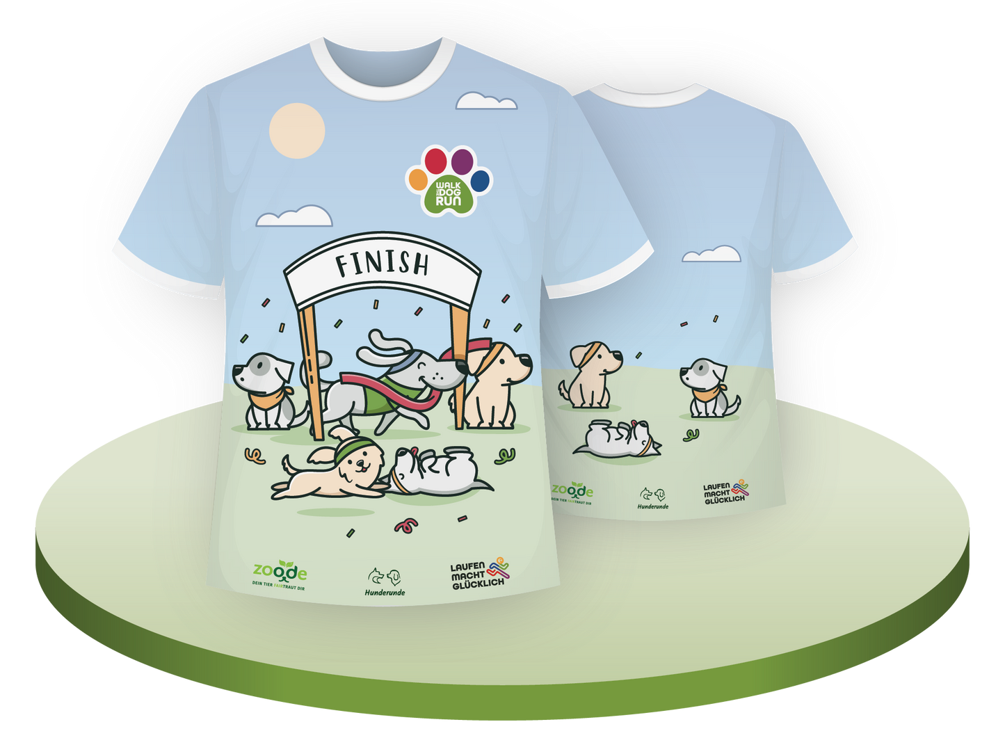 Kids-Shirt "Walk The Dog Run" (2022)