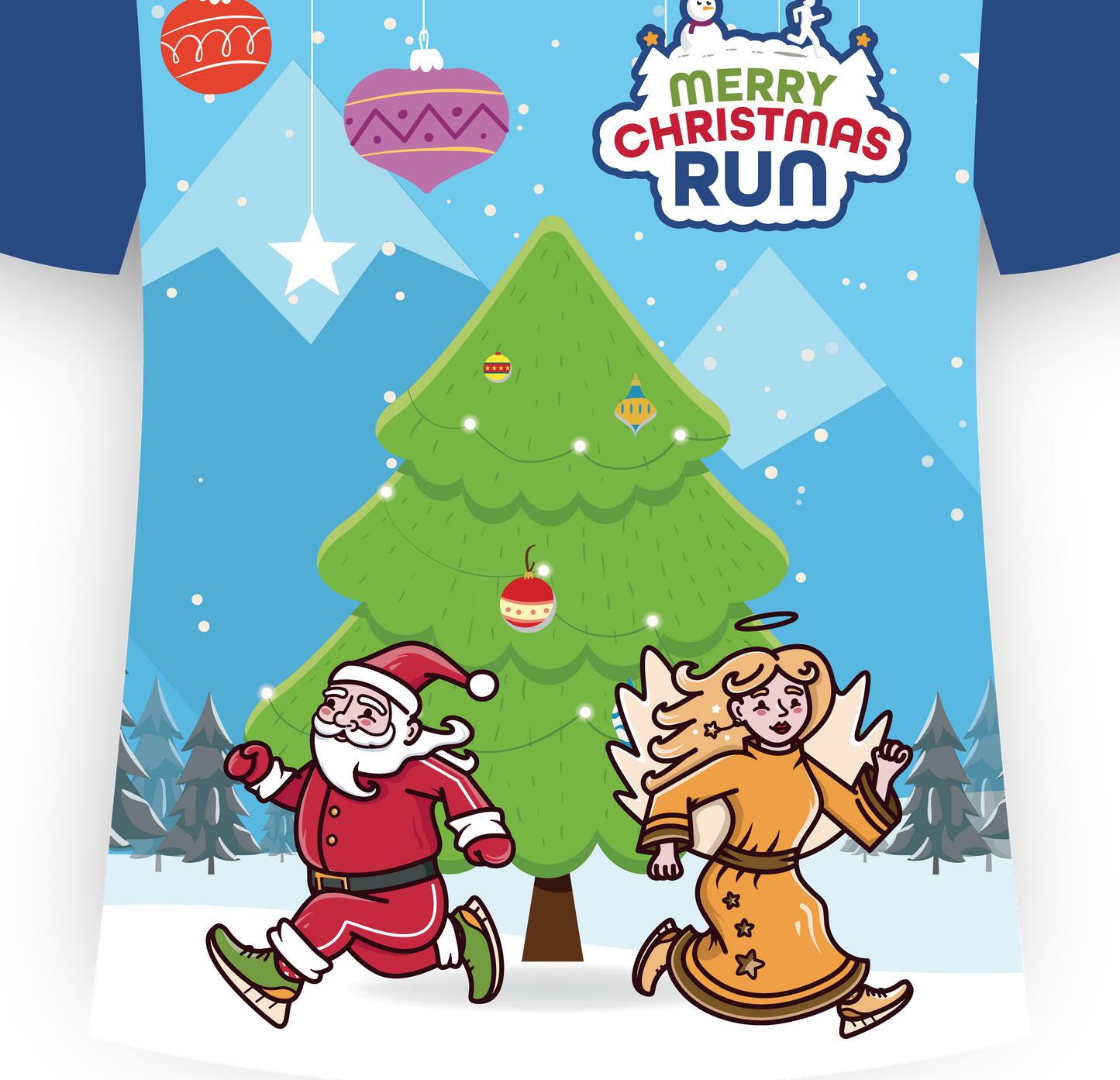 Shirt "Merry Christmas Run"