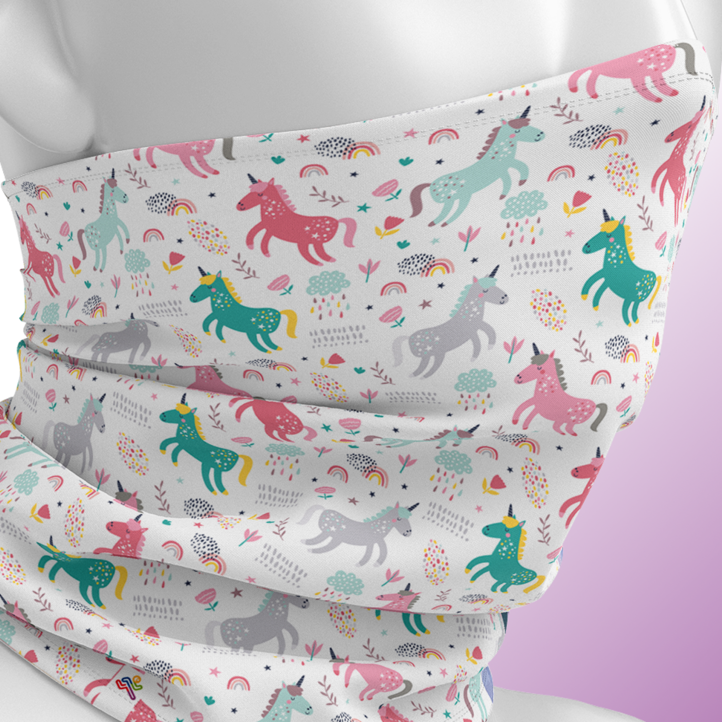 Multifunktionstuch "Rainbows and Unicorns"