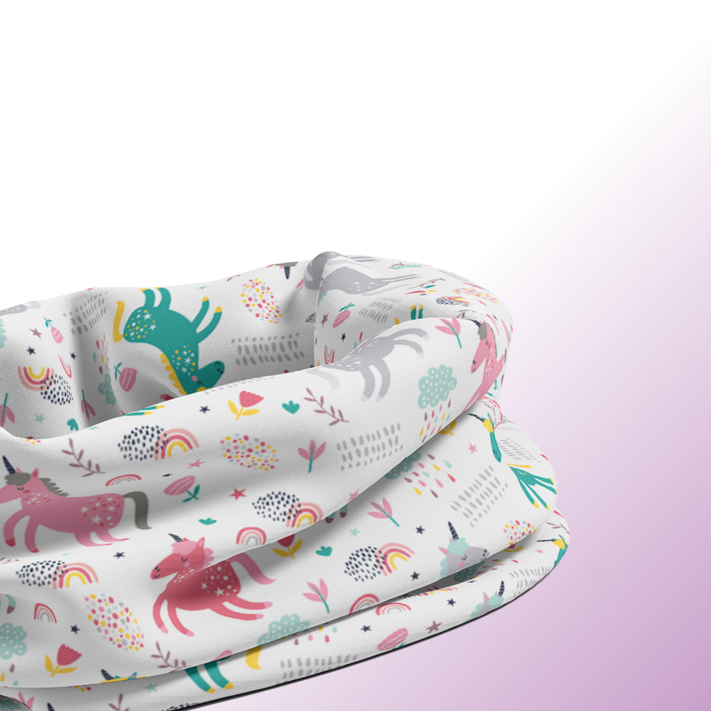 Multifunktionstuch "Rainbows and Unicorns"