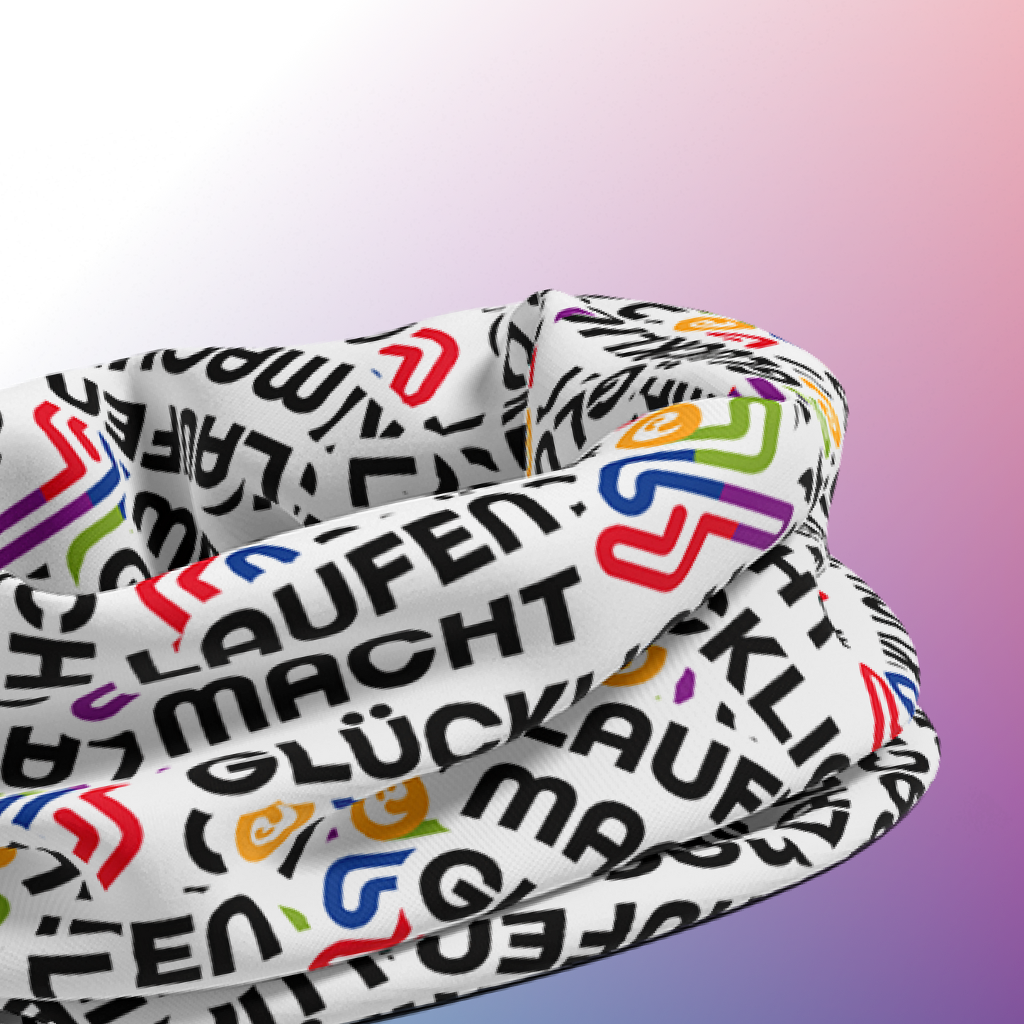 Multifunktionstuch "Laufen macht glücklich"