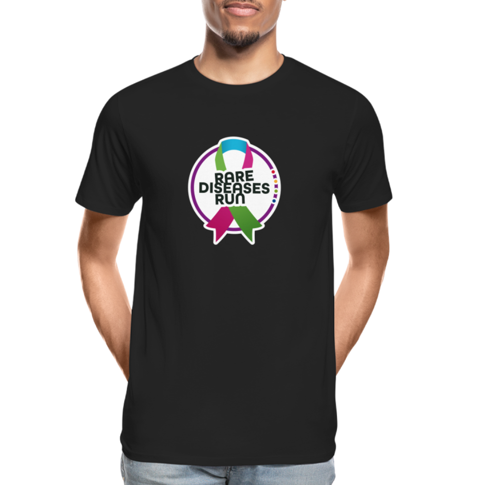 Rare Diseases Run | Männer Premium Bio T-Shirt - Schwarz