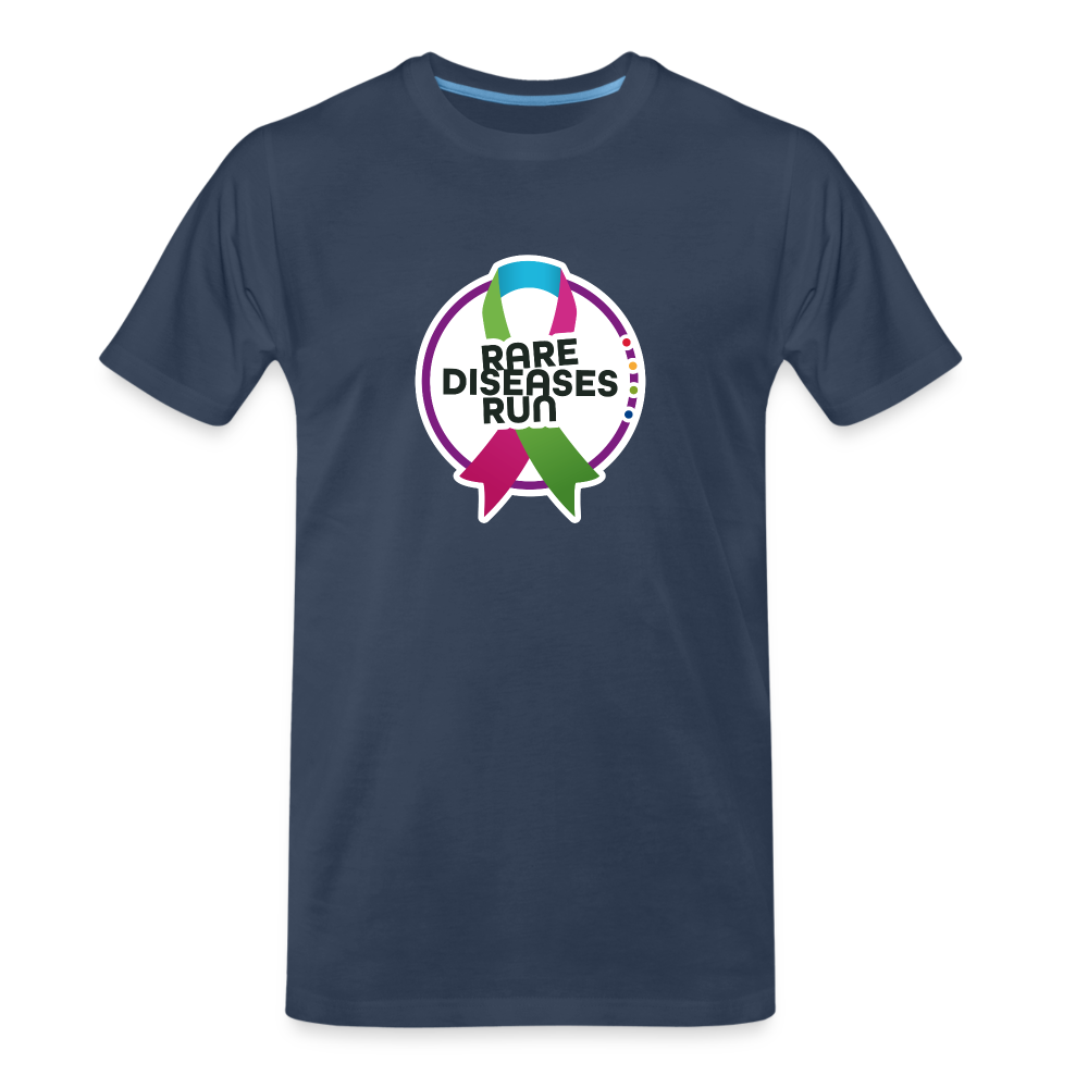 Rare Diseases Run | Männer Premium Bio T-Shirt - Navy