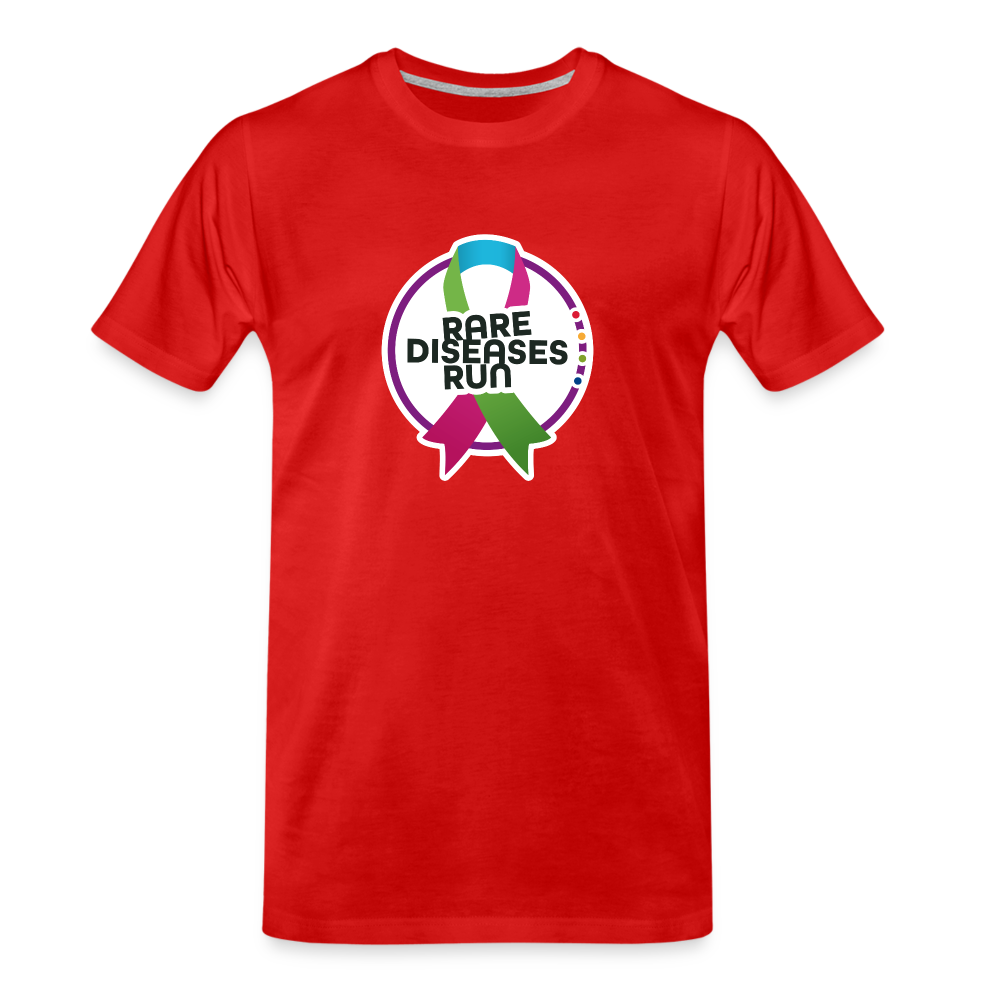 Rare Diseases Run | Männer Premium Bio T-Shirt - Rot
