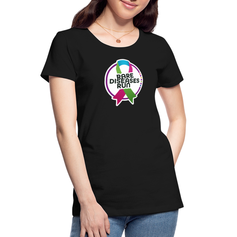Rare Diseases Run | Frauen Premium Bio T-Shirt - Schwarz