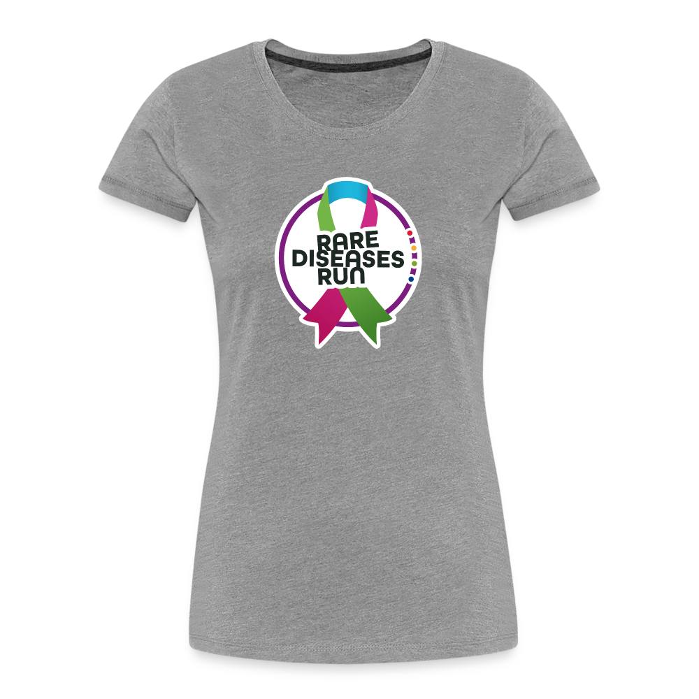 Rare Diseases Run | Frauen Premium Bio T-Shirt - Grau meliert