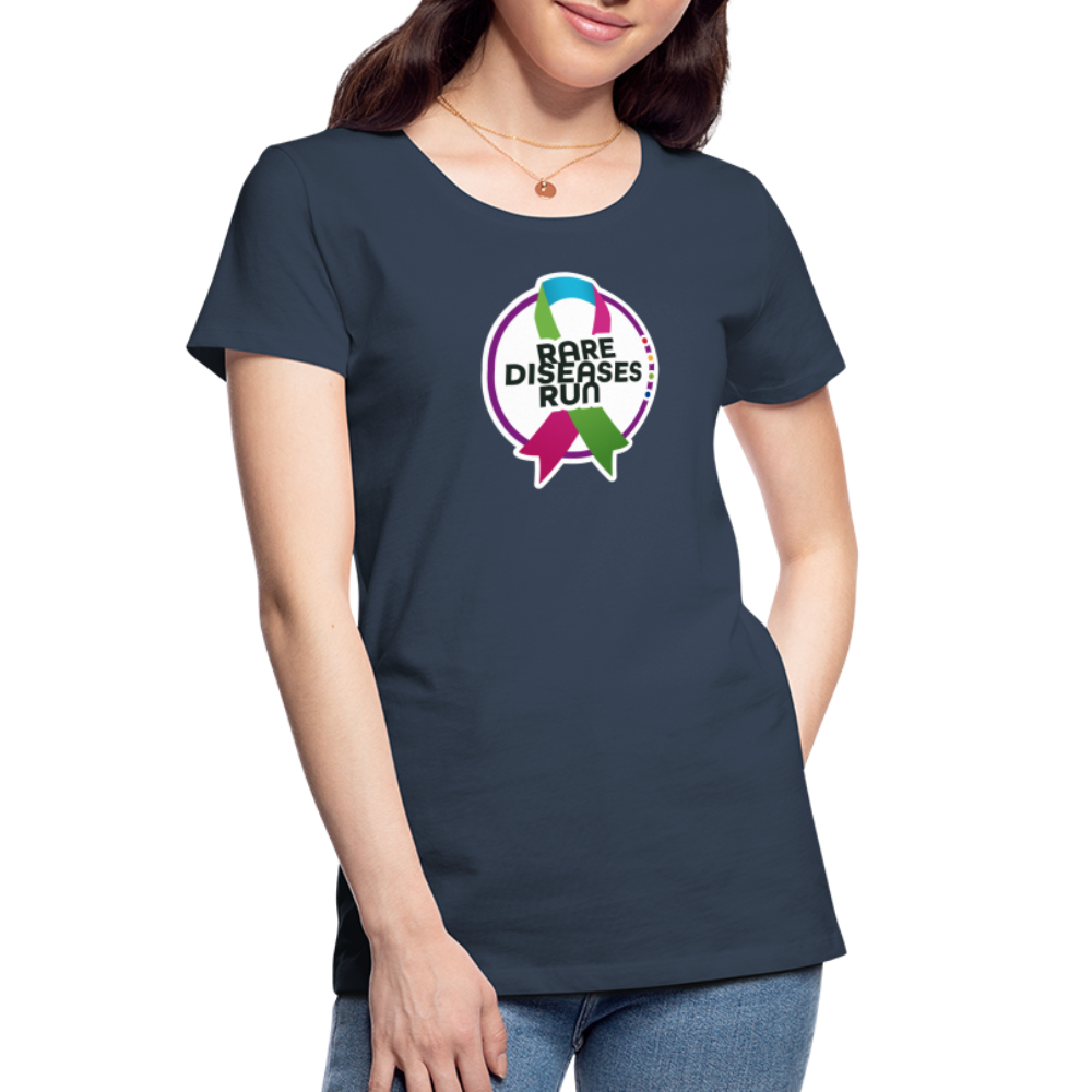 Rare Diseases Run | Frauen Premium Bio T-Shirt - Navy