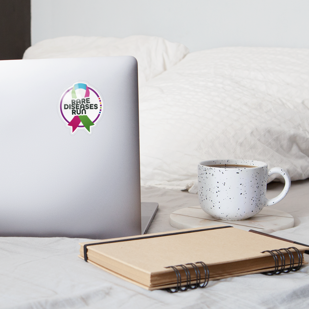 Rare Diseases Run Logo Sticker - Transparent glänzend