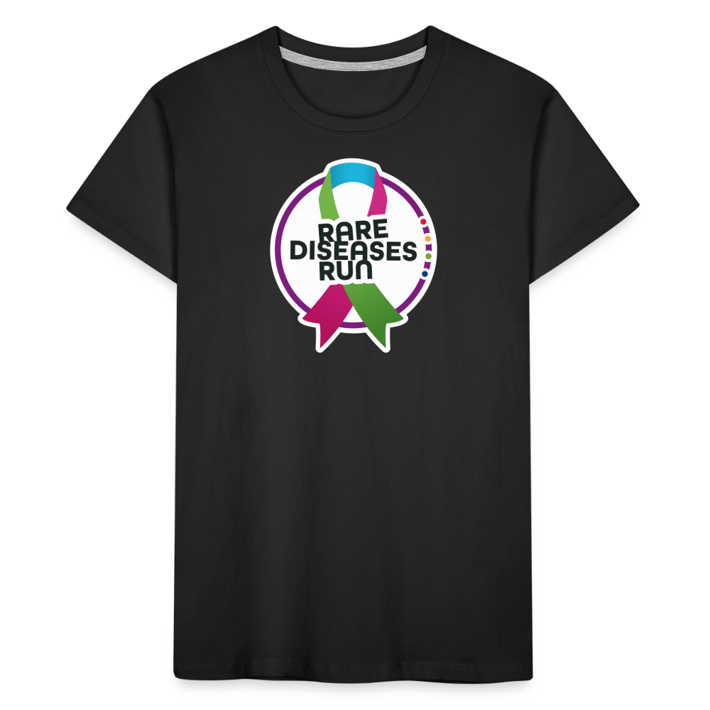 Rare Diseases Run | Kinder Premium Bio T-Shirt - Schwarz