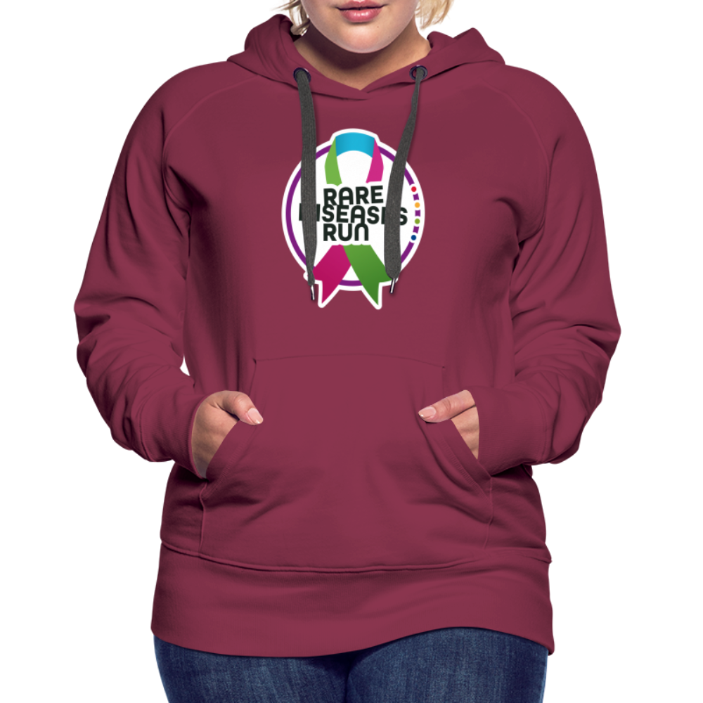 Rare Diseases Run | Frauen Premium Hoodie - Bordeaux