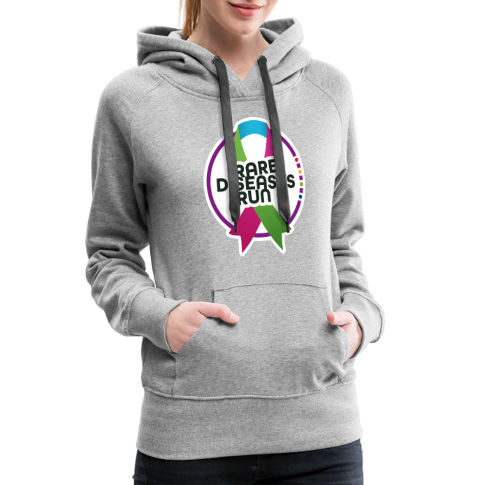 Rare Diseases Run | Frauen Premium Hoodie - Grau meliert