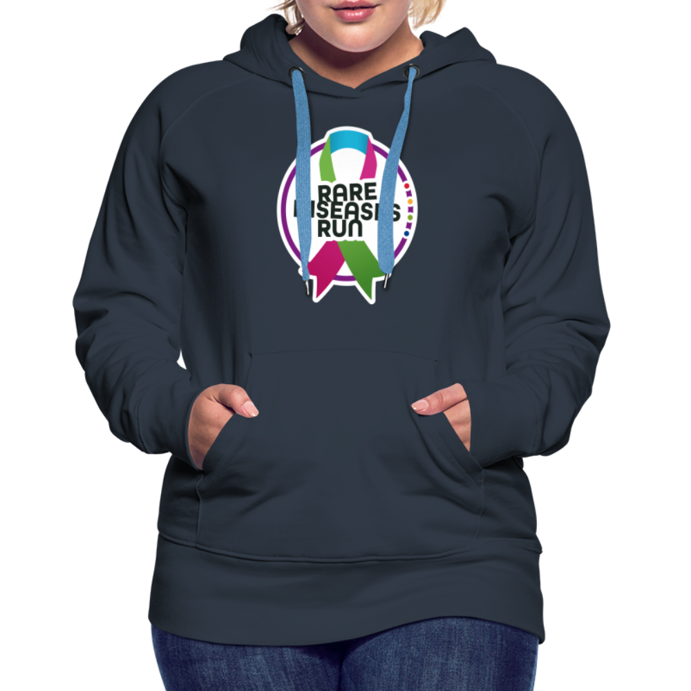 Rare Diseases Run | Frauen Premium Hoodie - Navy
