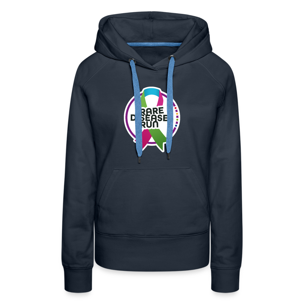 Rare Diseases Run | Frauen Premium Hoodie - Navy