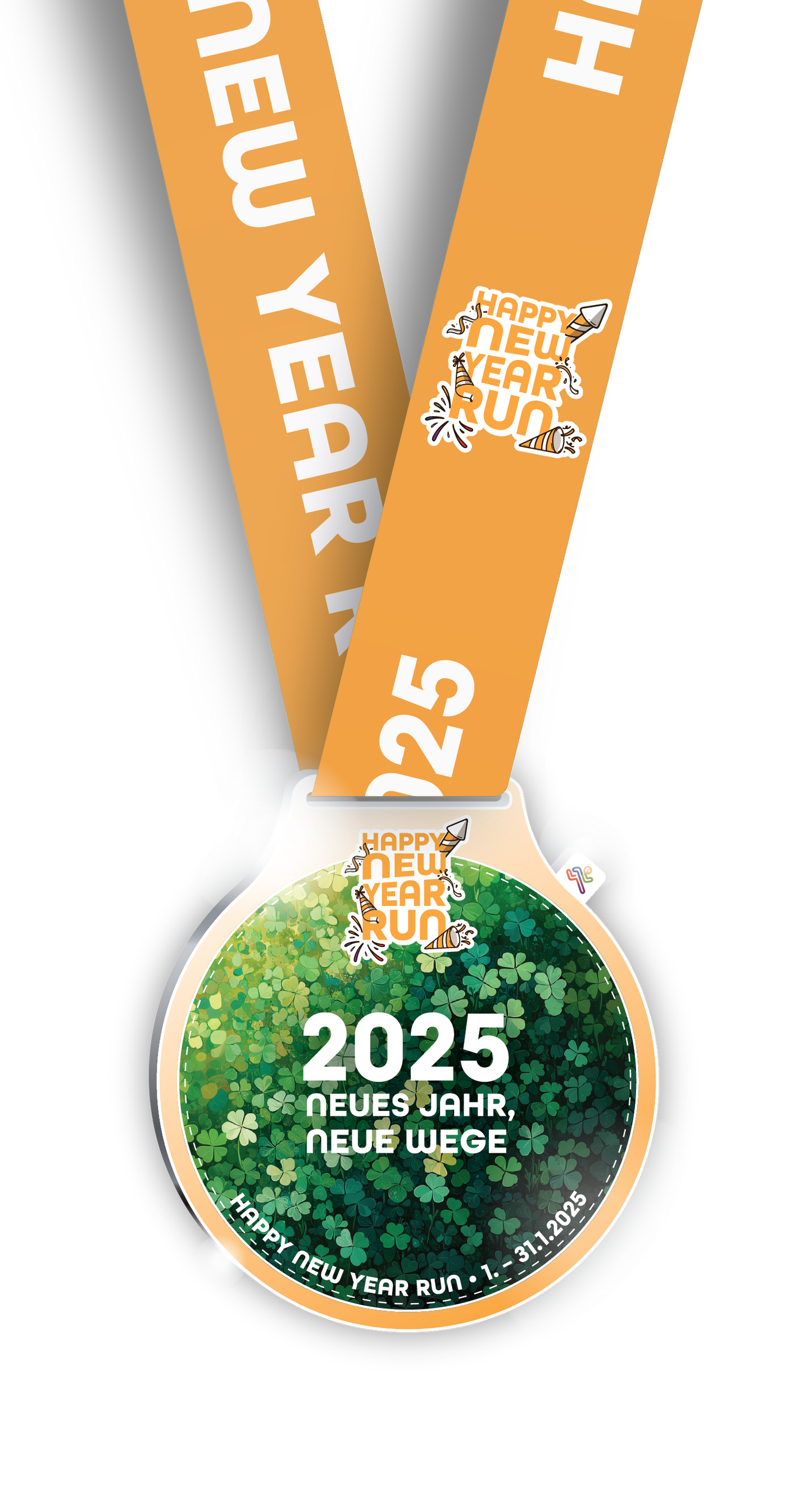 Medaille "Happy New Year Run" (2025)