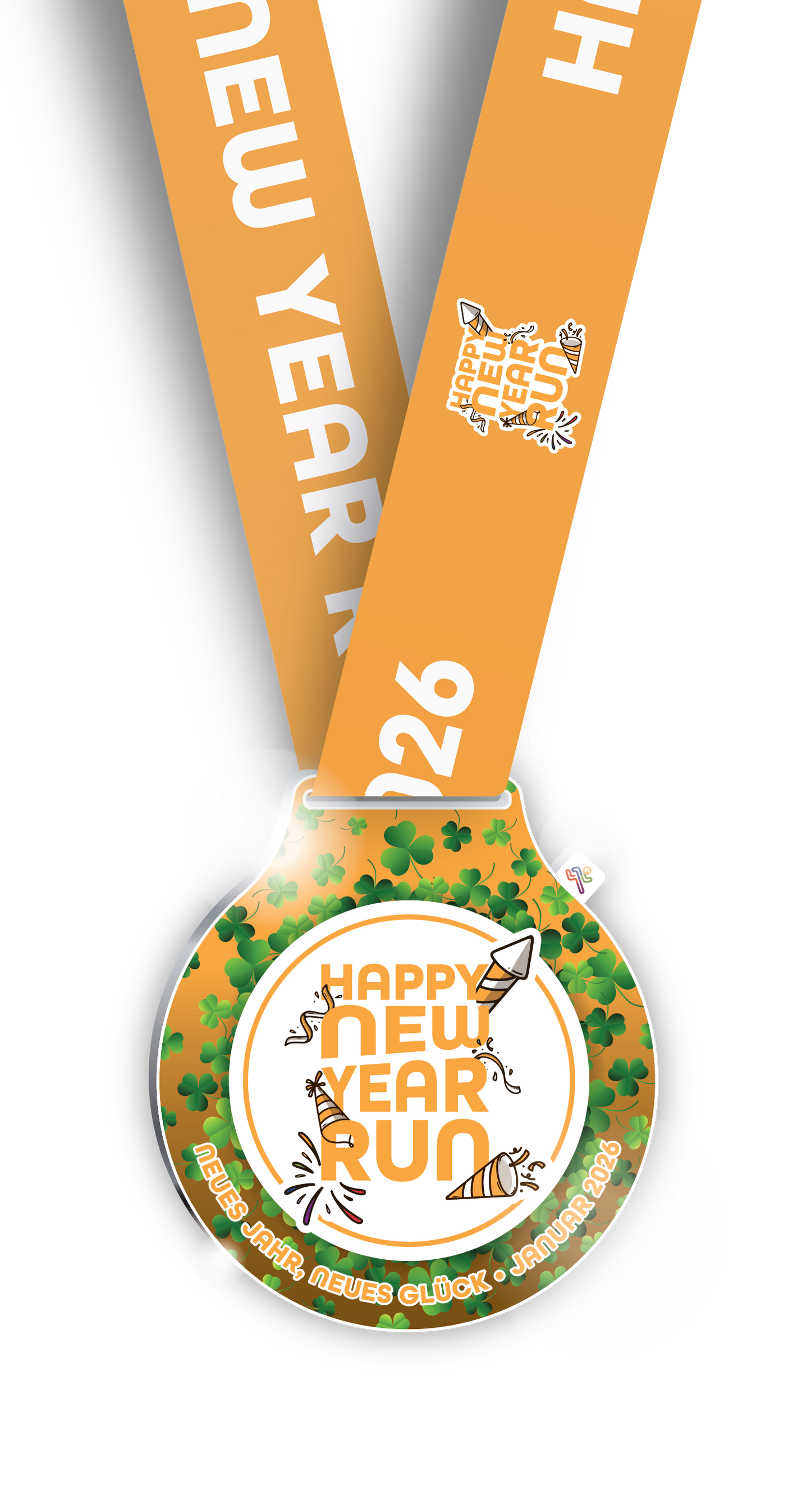 Medaille "Happy New Year Run" (2026)
