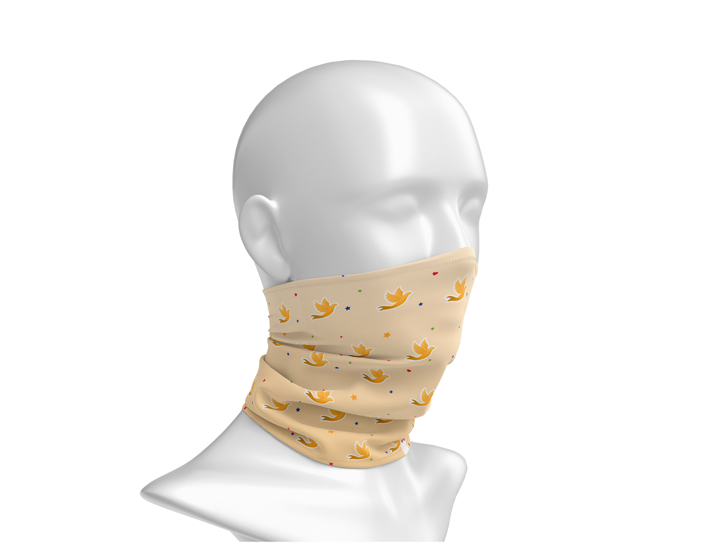 Multifunktionstuch "Golden Doves"