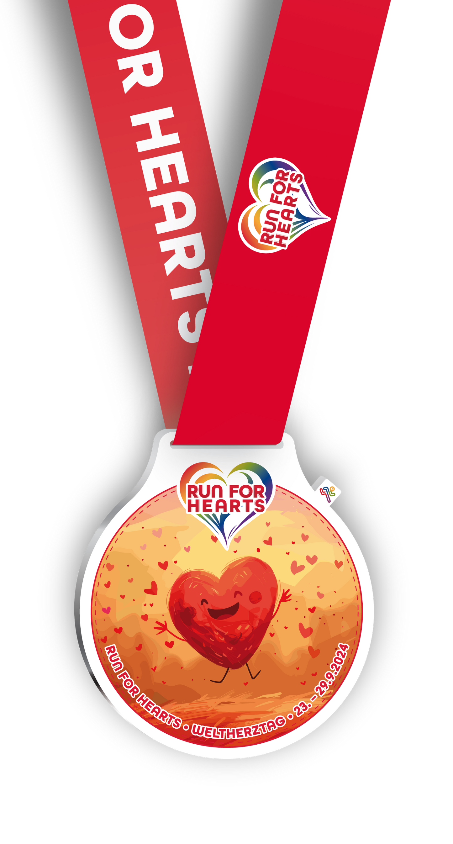 Medaille "Run for Hearts" (2024)