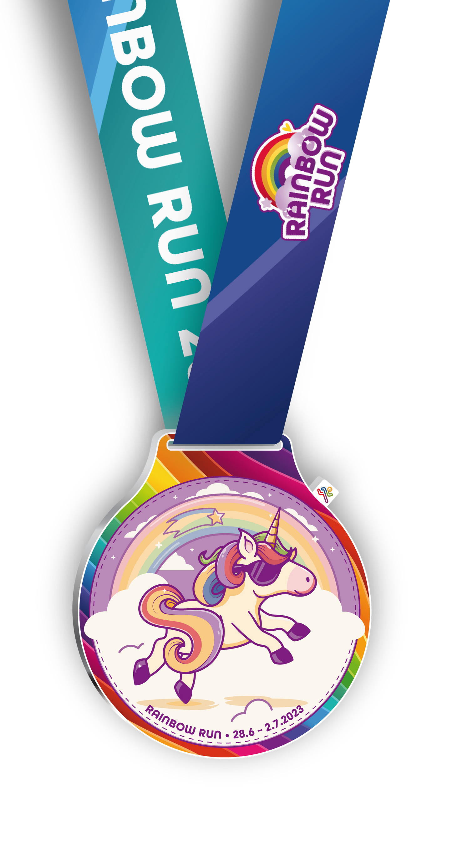 Medaille "Rainbow Run" (2023)