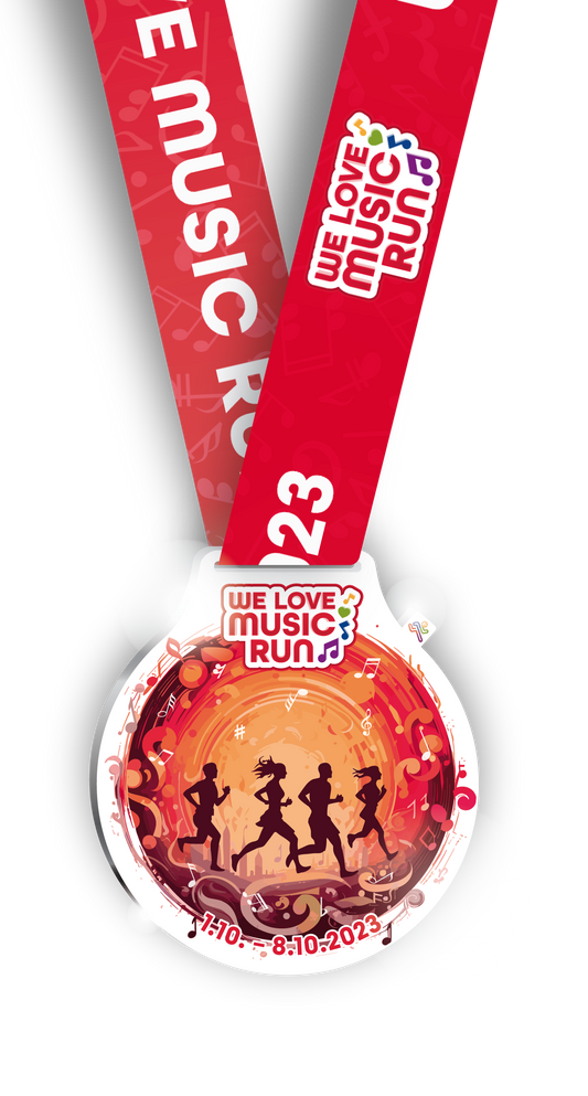 Medaille "We Love Music Run" (2023)