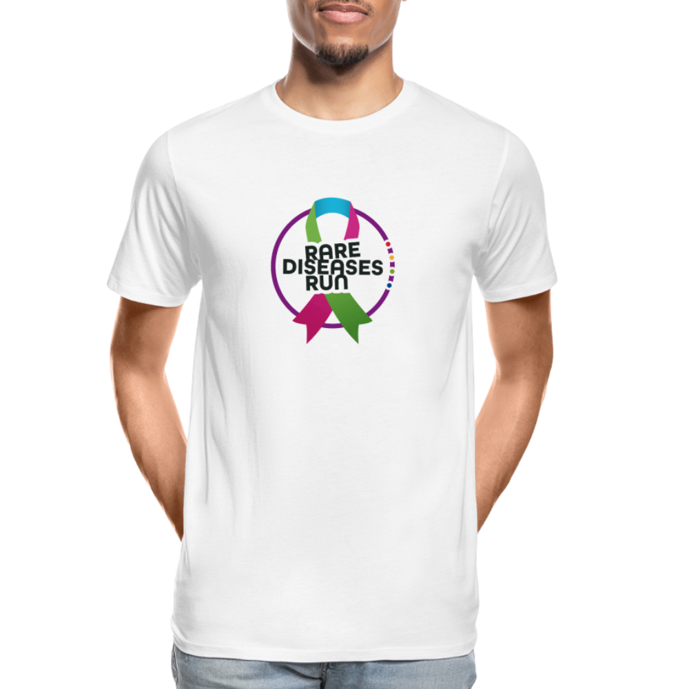 Rare Diseases Run | Männer Premium Bio T-Shirt - weiß