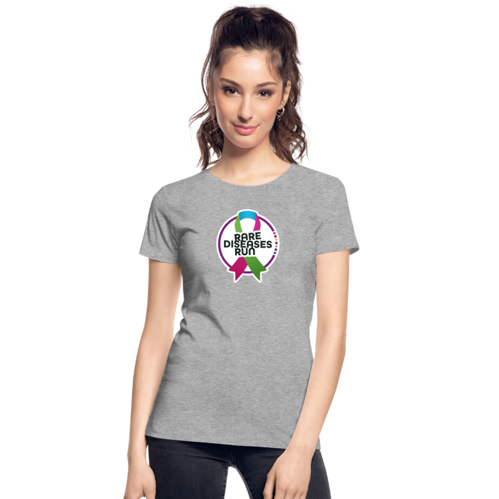 Rare Diseases Run | Frauen Premium Bio T-Shirt - Grau meliert
