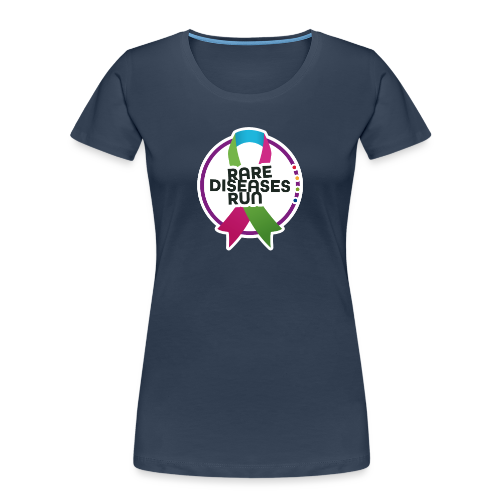 Rare Diseases Run | Frauen Premium Bio T-Shirt - Navy