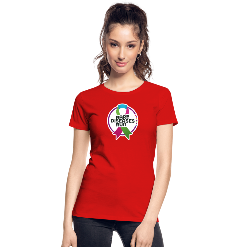 Rare Diseases Run | Frauen Premium Bio T-Shirt - Rot