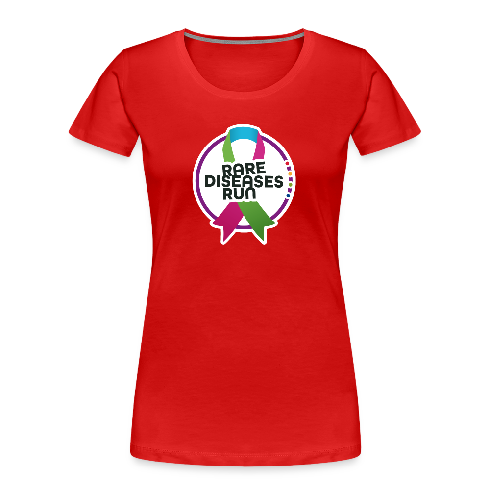 Rare Diseases Run | Frauen Premium Bio T-Shirt - Rot